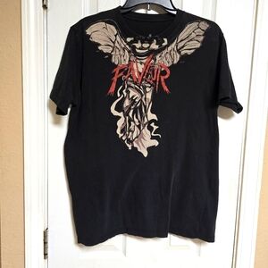 Faveur Clothing Black Graphic Tshirt‎